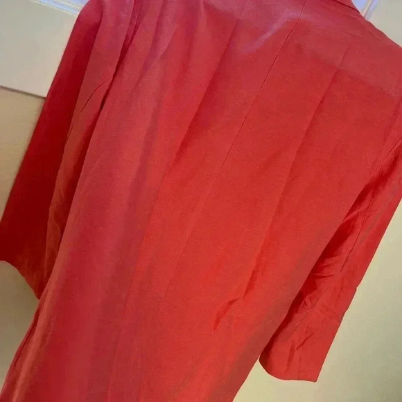NWT Steve Madden Linen Coral Baldwin Blazer S - Picture 8 of 8